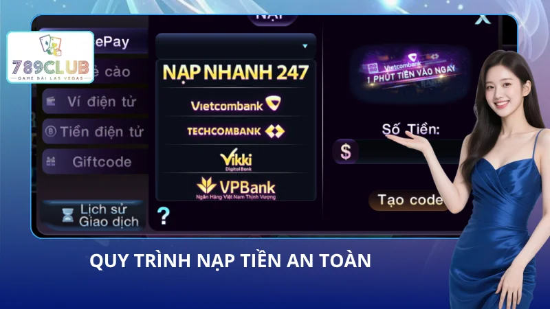 Cách nạp tiền vào tài khoản cá nhân để tham gia sảnh cược ngay lập tức